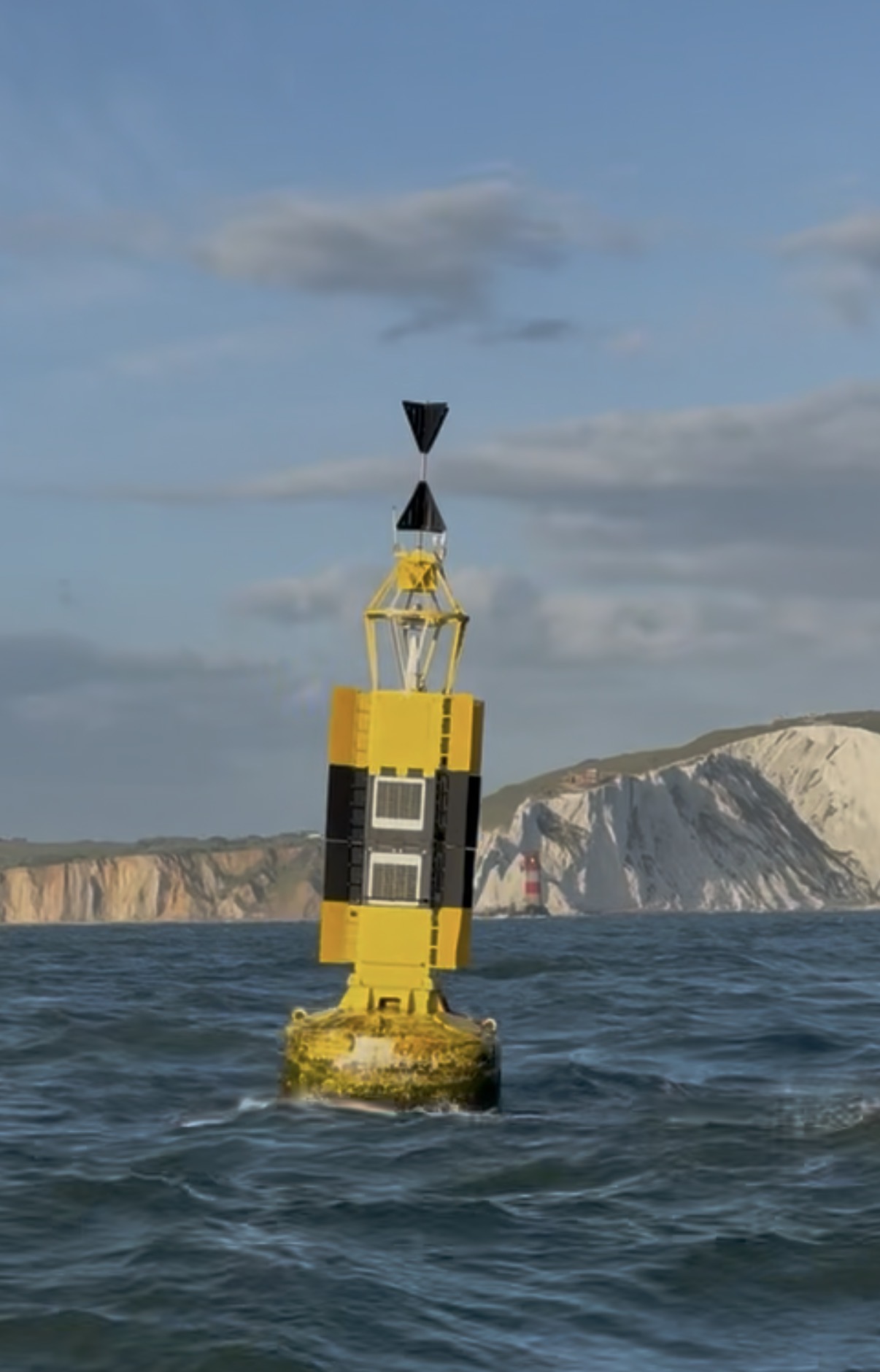 Photograph of Bridge, a West Cardinal mark near The Needles, Isle of Wight.